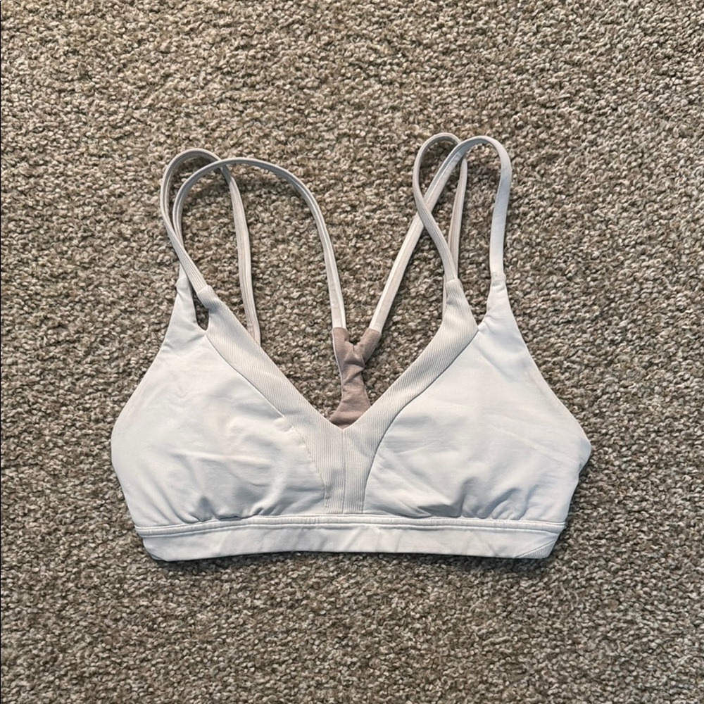 Lululemon white sports bra